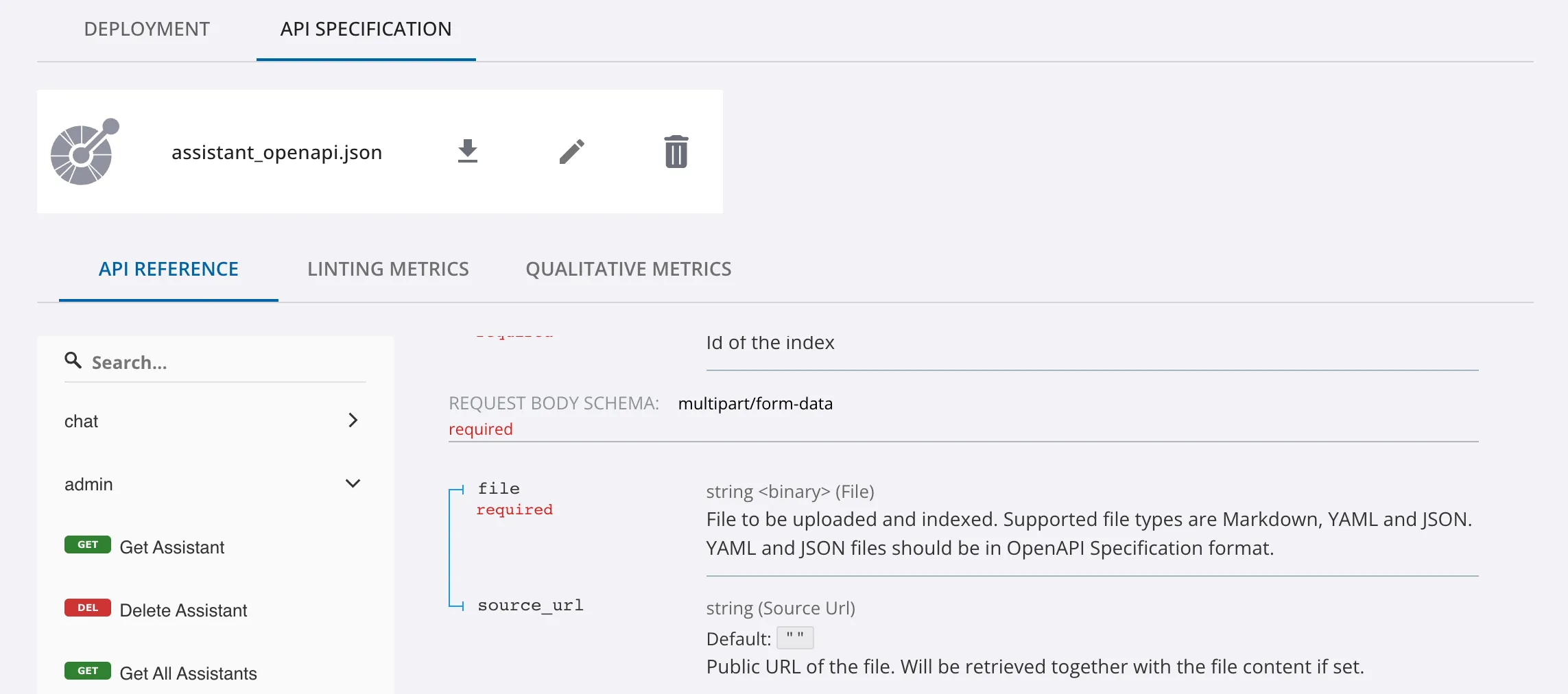 API Reference Tab