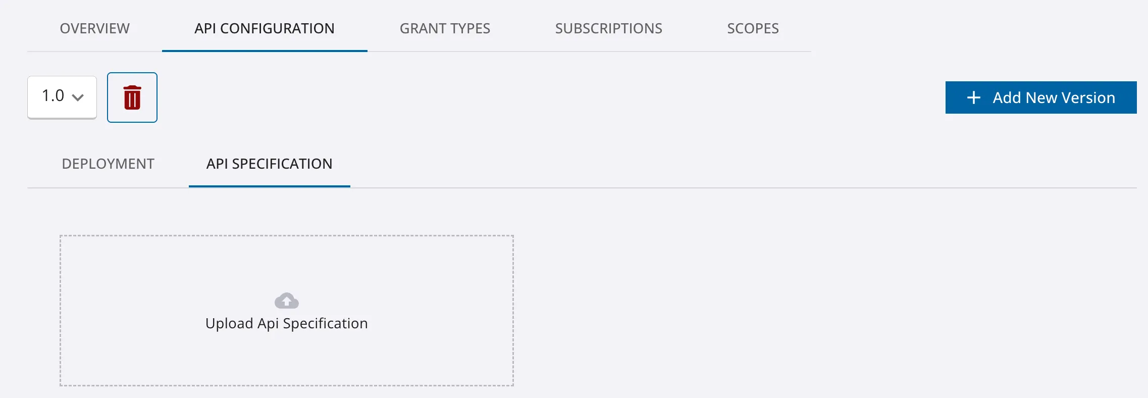 API Specification Upload