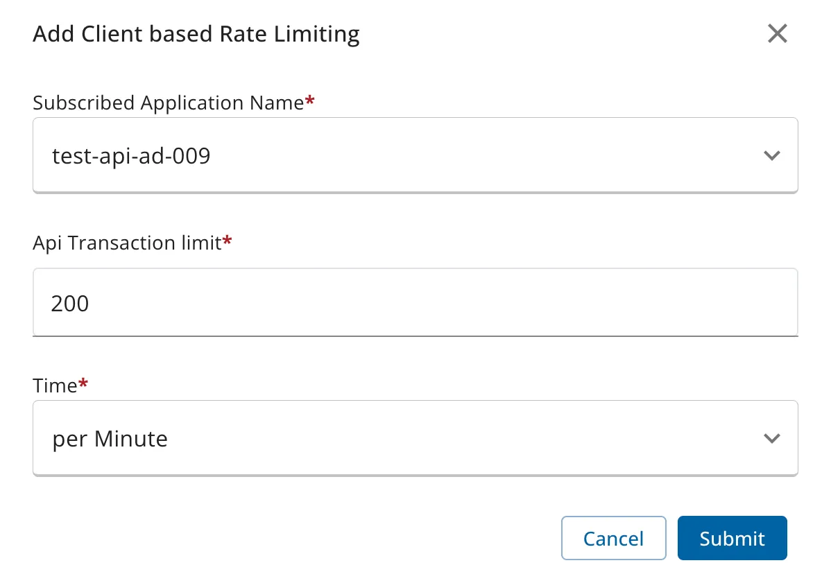 Application Throttling Config Deployment