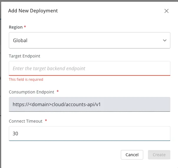 Add New Deployment