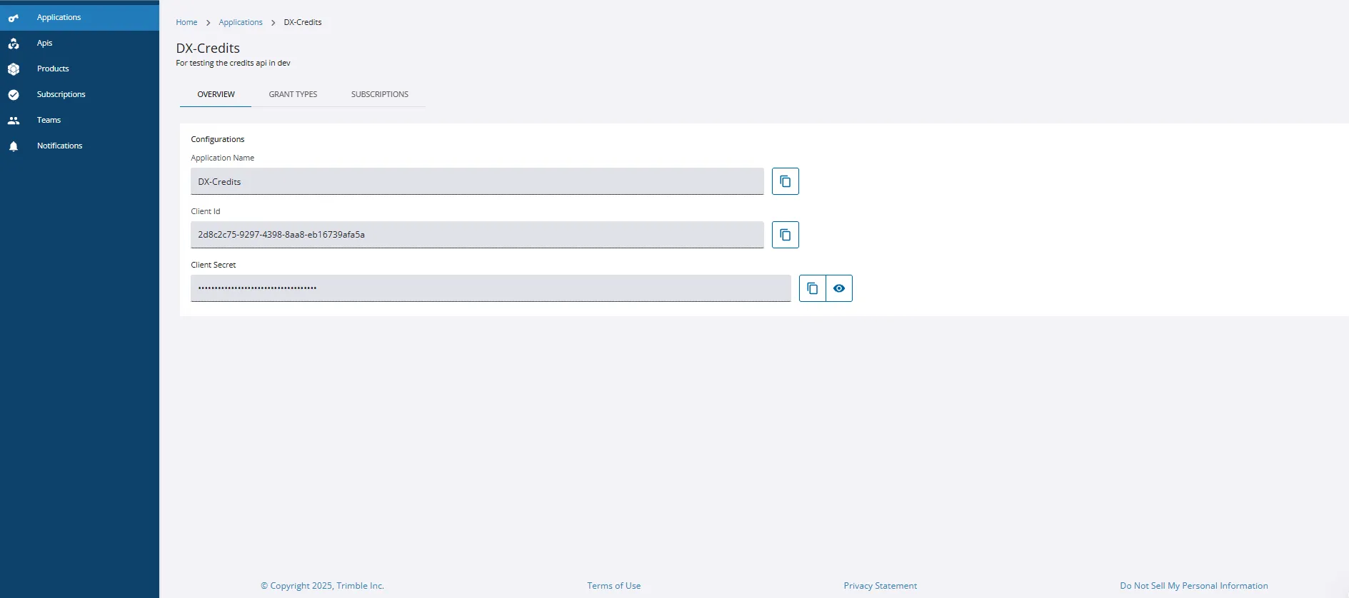 Application selection