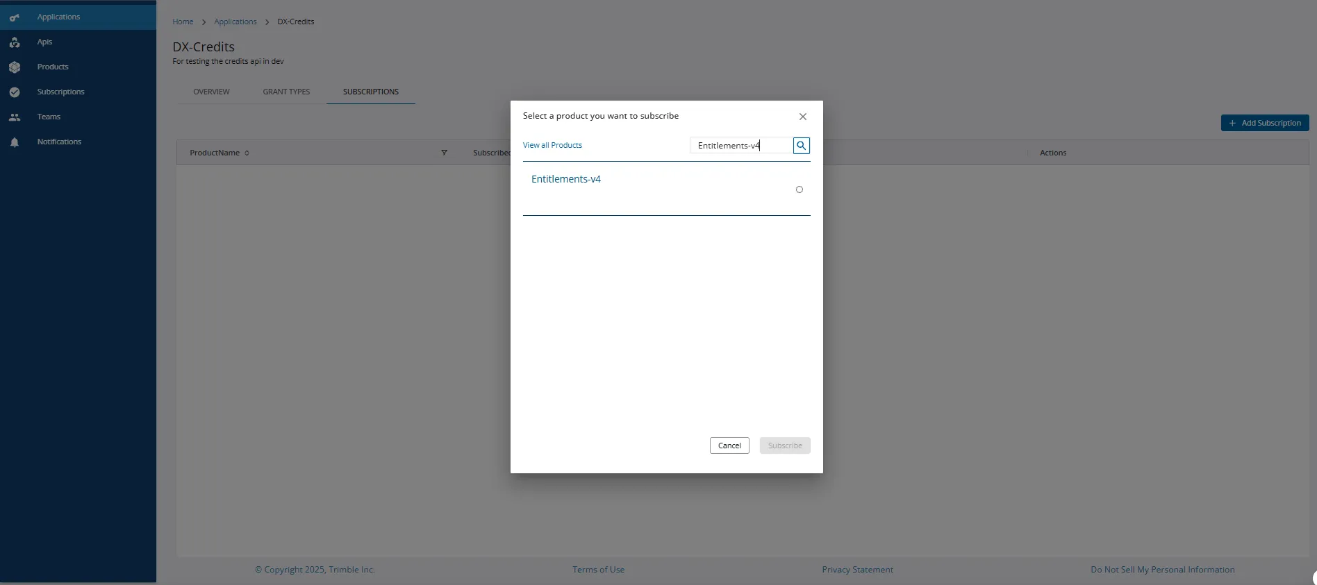 EMS product subscription