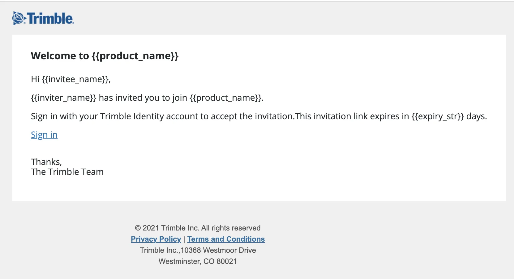 Example Email