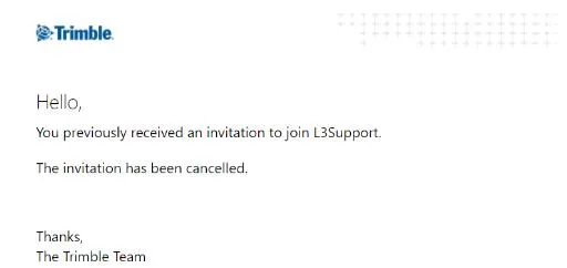Example email